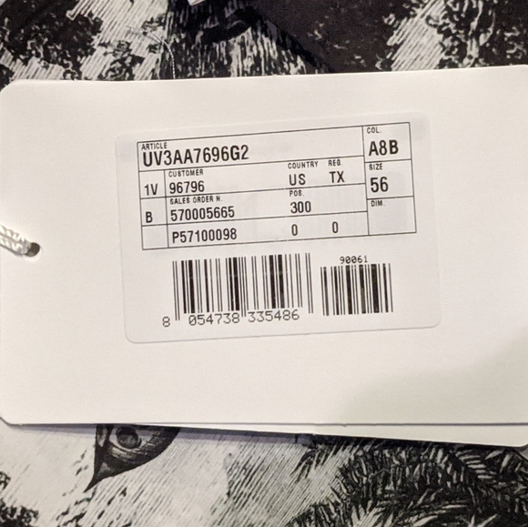 Valentino Short Sleeve Dreamatic Print Sport Shirt - Picture 3 of 7